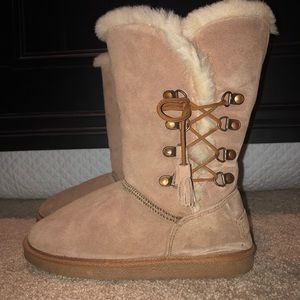 Guide Gear Winter Fuzzy Tan Boots